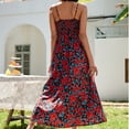 thumbnail image 6 of Enjoytime Sexy Dresses For Curvy Women Casual Retro Classic V-Neck Spaghetti Strap Midi Dress Flower Printed Waist Wrap Hawaiian Dresses For Women, 6 of 6