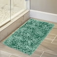 Mainstays Performance Bath Rug, Mint, Shiny Chenille Top, Memory Foam