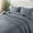 Blue Grey, variant on Olive Green King Size Quilt Set, Striped Pick Stitch Lightweight Bedspread, Soft Channel Rustic Coverlet, Spring Summer Thin Comforter, 104x90 inches