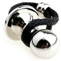 Perfect Cufflinks Silver Tone Plug Cufflinks