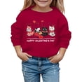 thumbnail image 1 of Autumn And Winter Valentine's Day Fashionable Print Children's Hooded Sweatshirt, 1 of 4