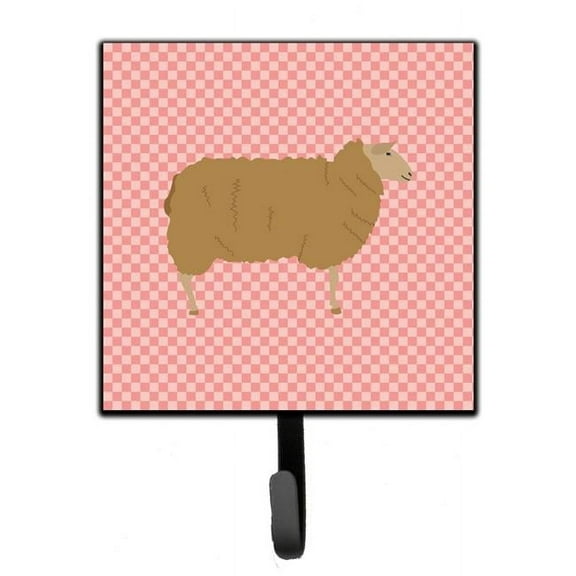 East Friesian Sheep Pink Check Leash or Key Holder