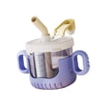 thumbnail image 4 of Vaso para bebés Sippy Cup, lindo vaso de agua irrompible de 300 ml, fácil de agarrar y limpiar, con pajita Violeta, 4 of 9