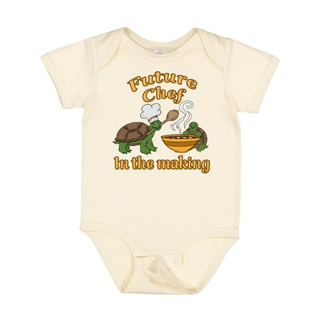 

Inktastic Future Chef in the Making with Cute Turtles Gift Baby Boy or Baby Girl Bodysuit