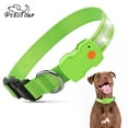 thumbnail image 5 of PcEoTllar Light up Dog Collar, LED Dog Collar Rechargeable, Pet Dog Collars for Large Dogs, Green L, 5 of 8