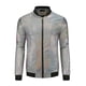 thumbnail image 5 of Chaquetas Varsity Holográficas INSPIRE CHIC para hombres, chaquetas bomber metálicas brillantes con cierre completo, XL, plateadas, 5 of 6