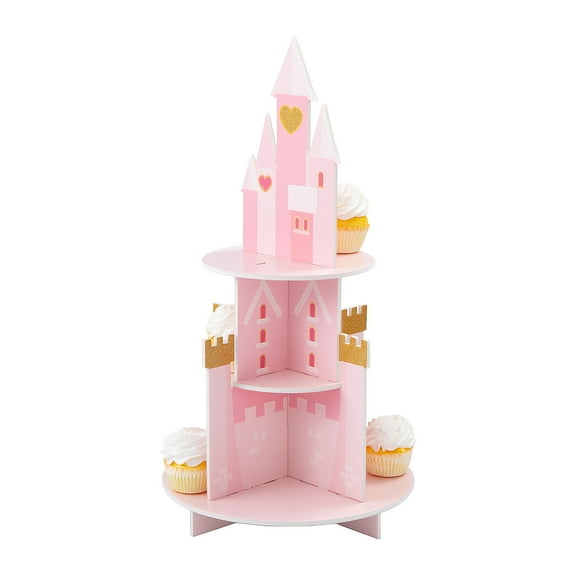 Fun Express Pink Princess Party Castle Treat Stand