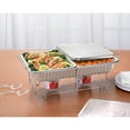 thumbnail image 3 of 10-Piece Disposable Chafing Buffet Set with Fuel-Food Warming Kit-Catering, Parties & Events-Includes Silver Racks, Aluminum Trays, Utensils & Gel Fuel, Party Dimensions Brand., 3 of 4
