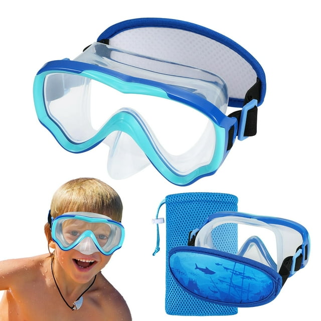 Gafas de natación RUIGAO para niños de 6 a 14 años, máscara de buceo antivaho UV