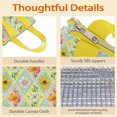 thumbnail image 4 of Pioneer Flower Floral Print Pattern Insulated Lunch Bag for Women & Adults,Large Portable Soft Cooler Lunch Bag,Thermal Food Storage Tote with Pearl Cotton,8.66L,8.75x5.75x9.5 Inch, 4 of 6