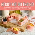 thumbnail image 4 of COOK WITH COLOR Snack Container with Ice Pack, Food Storage Containers, Meal Prep Containers, Coral, 4 of 9