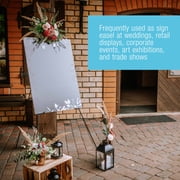 U.S. Art Supply 63 High Steel Easy Folding Display Easel, Instantly Collapses, Adjustable Display Holders, Portable