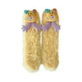 thumbnail image 2 of Onlysocks Funny Cozy Fluffy Cartoon Monster Silly Socks for Family, 3D Crazy Novelty Face Winter Warm Thick Socks, Yellow, 2 of 4