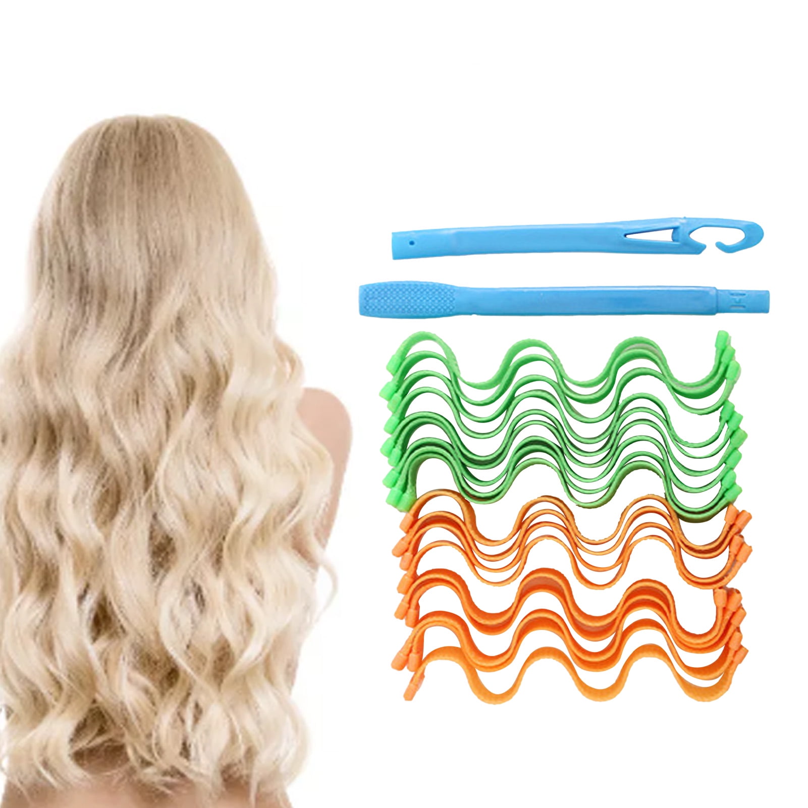 Hair Curler Rollers Hair Spiral Curl Styling Roller Spiral Curls Styling Kit DIY Plastic Hair Spiral Curl Styling Roller For Women Girls Extra Long Hair Walmart