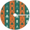 thumbnail image 1 of FMSHPON Christmas Trees Xmas Christmas Tree Skirt Stand Mat for Holiday Party Decoration Indoor Outdoor 48 inches, 1 of 6