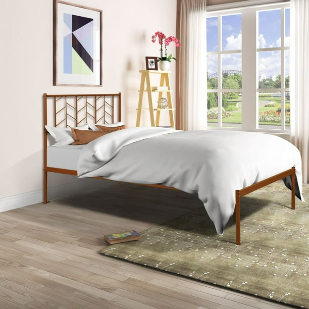 Anysun Twin Metal Bed Frame With, Wrought Iron Twin Bed Headboard
