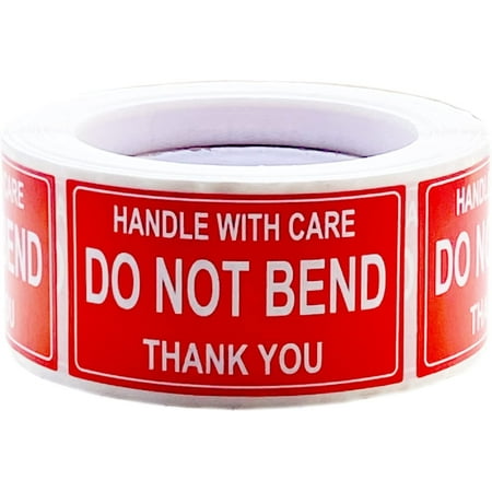 Fragile Stickers, Handle with Care Do Not Bend Thank You Sticker Labels ...