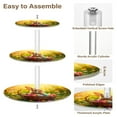 thumbnail image 2 of 3-Tier Acrylic Cupcake Stand Sturdy Dessert Display Cupcake Tower Cupcake Holder for Party Wedding Outdoor Picnic A Easter Bunny, 2 of 8
