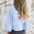 thumbnail image 3 of hxobax Womens Long Sleeve Cotton Linen Tops Deep V Neck Button Up Shirts Casual Loose Texture Blouse, 3 of 3