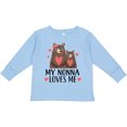 thumbnail image 3 of Inktastic My Nonna Loves Me Bear Boys or Girls Long Sleeve Toddler T-Shirt, 3 of 5