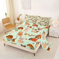 thumbnail image 2 of Manfei Cartoon Puppy Bed Sheets, Love Heart Dog Full Size Sheets, Green, 4-Piece, 1 Flat Sheet, 1 Fitted Sheet and 2 Pillowcases, 2 of 6