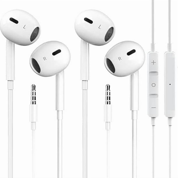 wonima11 2 Pack Wired iPhone Earbuds/Wired Headphones with 3.5mm Earphones with Microphone Volume Control Compatible for iPhone,iPad,iPod,Computer,MP3/4,Android Most 3.5mm Audio Devices