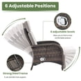thumbnail image 5 of Bellefurn Versatile Outdoor Recliner Chair,All-Weather Wicker Patio Chair Outdoor Chaise Lounge Chairs with Adjustable Backrest & Footrest,Outdoor Reclining Lounge Chair for Outdoor,Yard,Pool,Garden, 5 of 10
