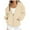 Beige, variant on YDFCWXW Womens Zip Up Hoodies Casual Long Sleeve Hoodie Jacket Oversized Lightweight Pullover Sweatshirts Tops with Pocket White, XL