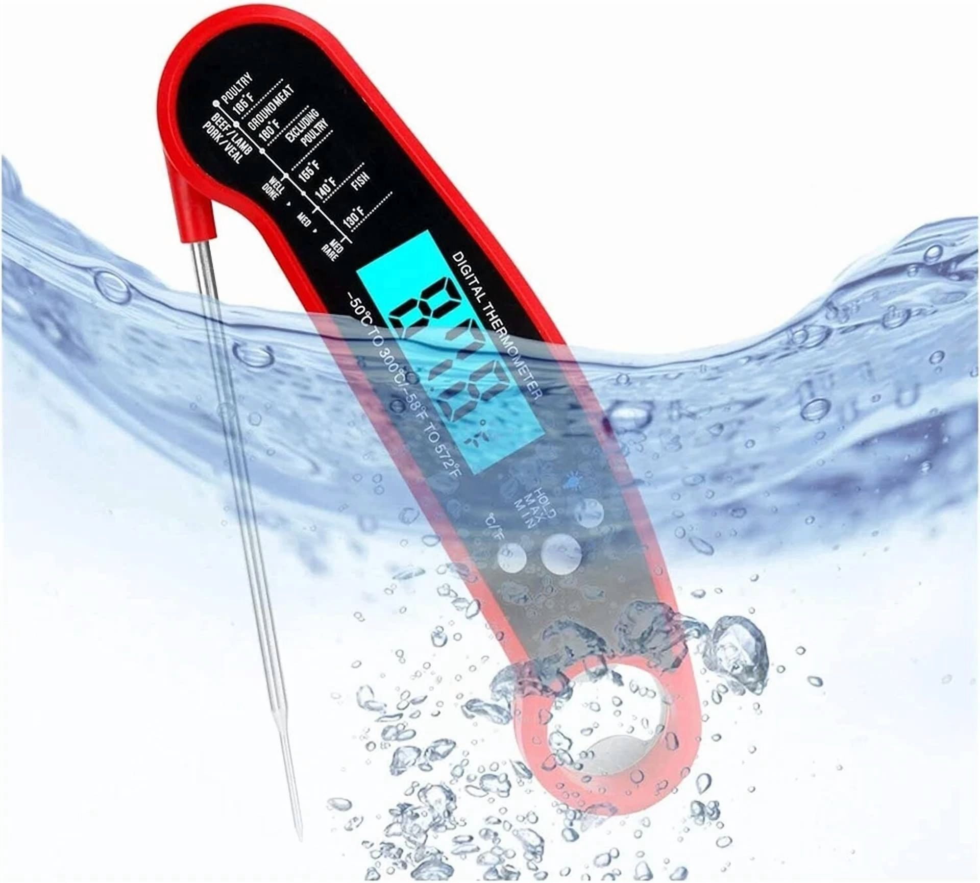 CRESTIN- Instant Read Digital Meat Thermometer Fast For Kitchen Food Cooking Bbq Grilling