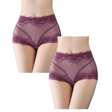 

Womens Underwear Brief Bikini Lace Knickers Hipster Lingerie Panties2PC