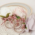 thumbnail image 3 of Juego de Servilleteros de Flores Artesanales Servilleteros Florales para Decoración de Mesa de Boda Anillo de Perlas de Flor Rosa ANGGREK Otros, 3 of 8