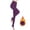 Purple, variant on Samdudou Womens Fleece Lined Leggings High Waisted Thermal Tights Thick Warm Winter Bottoms Step On Foot Yoga Pants Stretchy Athletic Activewear for Cold Weather