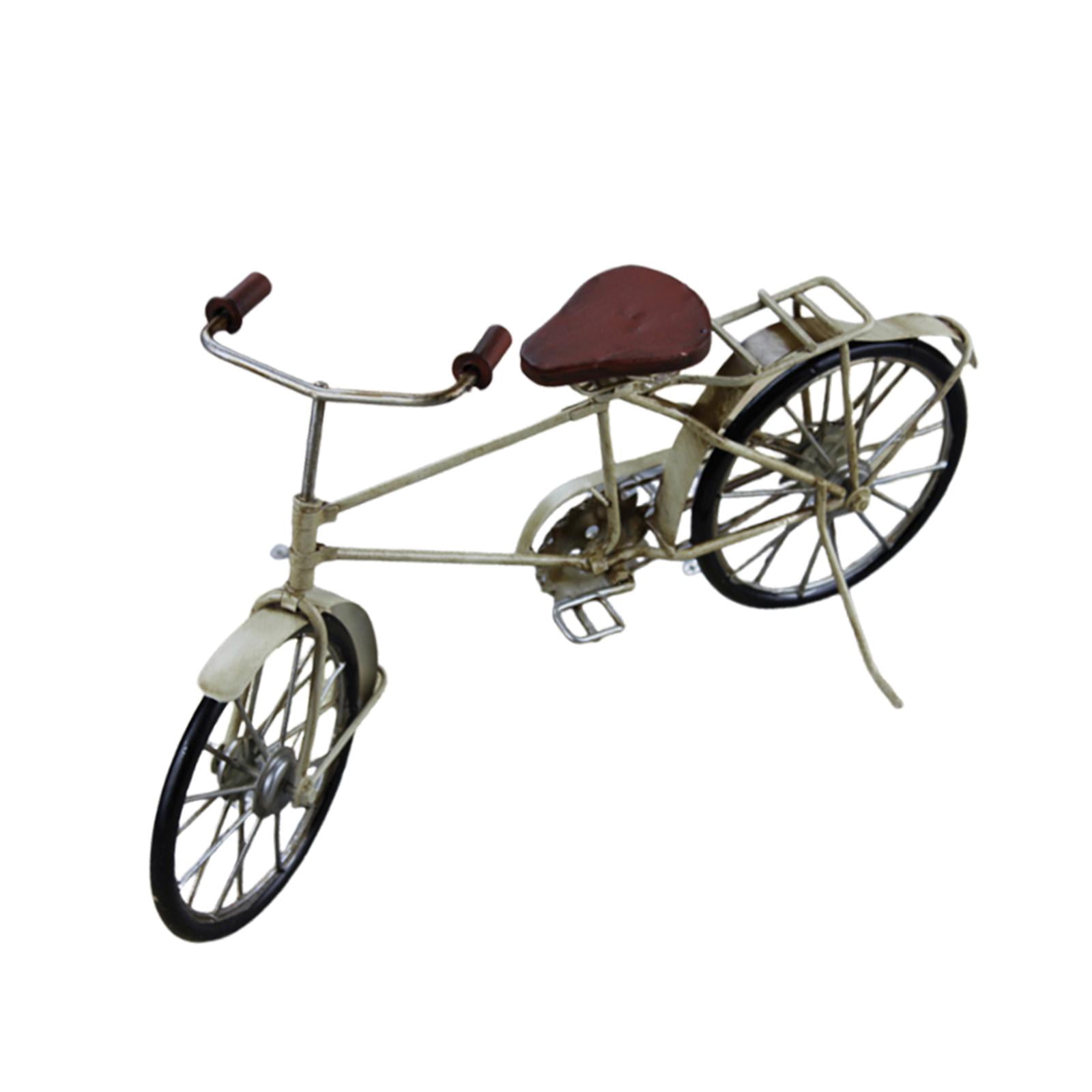 Miniatura De Bicicleta De Metal Rojo Para Decoración De Mesa, Escritorio Y Manualidades – Figura Realista De Bicicleta De Montaña