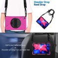 thumbnail image 6 of XYX Case for Lenovo Tab P11 Plus/Tab P11 11.0 inch Released 2021 with 360 Degree Rotating, Hand Strap, Shoulder Strap, Rose, 6 of 7