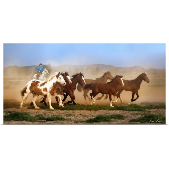 Great BIG Canvas | Rolled David Drost Poster Print entitled The Chase VI