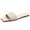 White, variant on NHU Womens Flats Sandals Open Toe Slip On Slides with Braided Strap Slippers for Summer