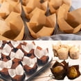 thumbnail image 4 of 150pcs Tulip Cupcake Liners - Muffin Paper Baking Cups, Greaseproof Wrapper Holders for Birthday, Wedding, Party, Baby Showers, Catering, Restaurants, 4 of 5