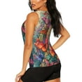thumbnail image 3 of Balery Butterflies On Rocky Cliff Camiseta sin mangas estampada ligera para mujer, tops de entrenamiento sin mangas, camisetas de yoga transpirables de secado rápido.-XX-Large, 3 of 7