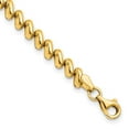 thumbnail image 6 of Auriga Fine Jewelry 14K Yellow Gold Polished Bracelet 7inch for Women, 6 of 6