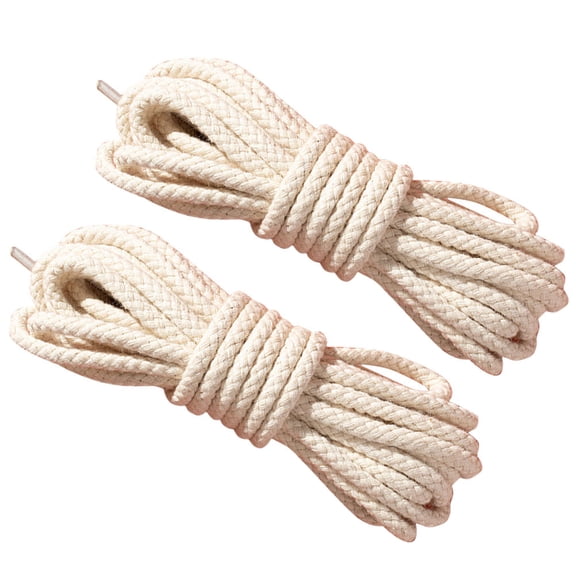 WRISTBIQUE Stylish Beige Woven Shoelaces Multifunctional Replacement 2Pcs