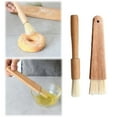 thumbnail image 2 of Natural Bristle Pastry Brushes with Wooden Handle - 2 Pack Kitchen Baking Brushes for Basting, Spreading Butter, Oil, Marinade, BBQ Sauce - Ideal for Cooking, Baking and Grilling, 2 of 9