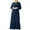 Dark Blue, variant on LLYwey s Womens Midi Dresses with Sleeves Fashion Round Neck Loose Long Sleeve Solid Ankle-Length Dress Long Dress New formal Dresses Black Xxl