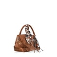 thumbnail image 3 of Madden NYC Women's Slouchy Top Handle Satchel, Cognac, 3 of 7