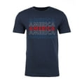 thumbnail image 2 of America Red White and Blue Men's T-shirt, 4th of July T-shirts for Men - Heather Navy MH200PATRIOT S20 M, 2 of 3