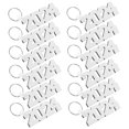thumbnail image 4 of HEALEEP 12Pcs Key Chain Sublimation Blank Oval MDF For DIY Makers, 4 of 8