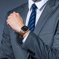 thumbnail image 6 of AP Leather Band Compatible with Apple Watch Ultra 2 Band 49mm 46mm 45mm 44mm, Rugged Vintage Genuine Leather Extra 26mm Wide Watch Bracelet for iWatch Series 10 9 8 SE 7 6 5 Men, 6 of 7