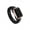 Pack D: Black Silicone / Rose Gold Metal, variant on ThunderFit Trinity Stone Silicone Rings for Her - Faux Gemstone Rubber Wedding Engagement Bands for Women's, Variety Multipacks 1-3