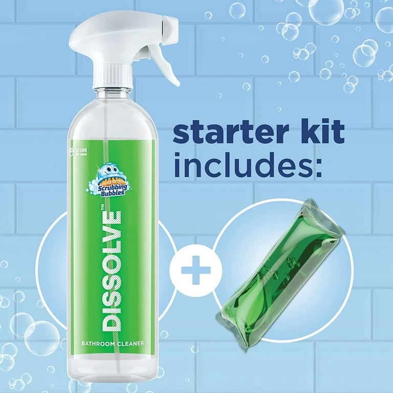 Scrubbing Bubbles Dissolve Concentrated Pod Bathroom Cleaner Starter Kit