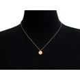 thumbnail image 3 of SuperJeweler C Initial Necklace, Disc Style, in 14 Karat Yellow Gold With 13 Diamonds, With Free 18 inch Chain, for Women, 3 of 3