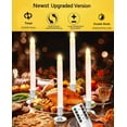 thumbnail image 2 of Window Candles  LED Battery Operated Christmas Candles for Windows with Remote Timer Electric Flameless Candle Lights with Candle Holders Suction Cups for Christmas Decorations, 2 of 7